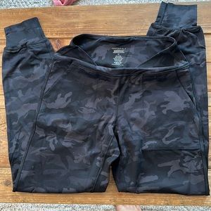 SOLD Free Spirit Jogger. Black Camo. Medium